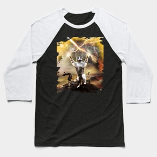 Lightning Cat Baseball T-Shirt